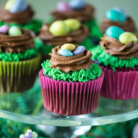 Easter Bird’s Nest Cupcakes