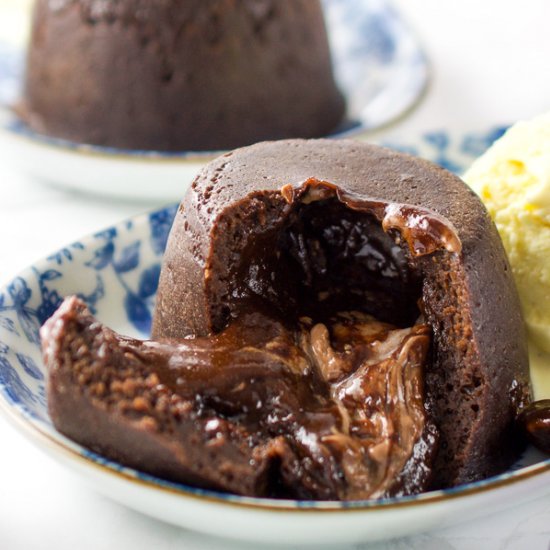 Instant Pot Creme Egg Lava Cakes