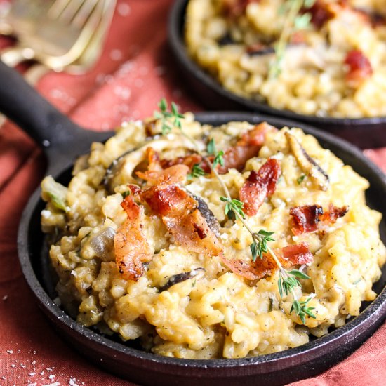 Mushroom Sweet Potato Risotto