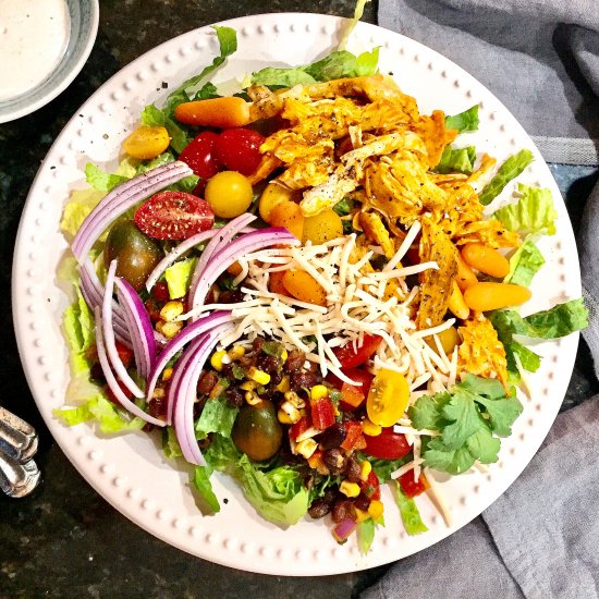 Buffalo Chicken & Jack Cheese Salad