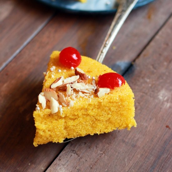 vegan mango cake