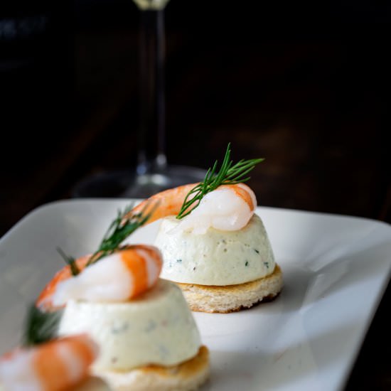 Cucumber Mousse & Dill Shrimp Bites