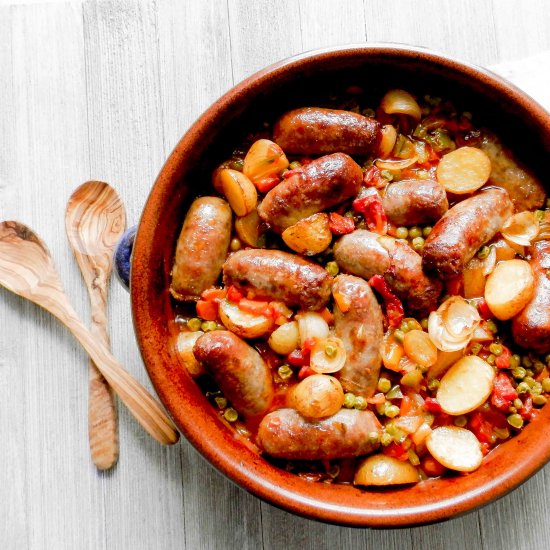 Sausage & a Veggie Madley Beer Bake