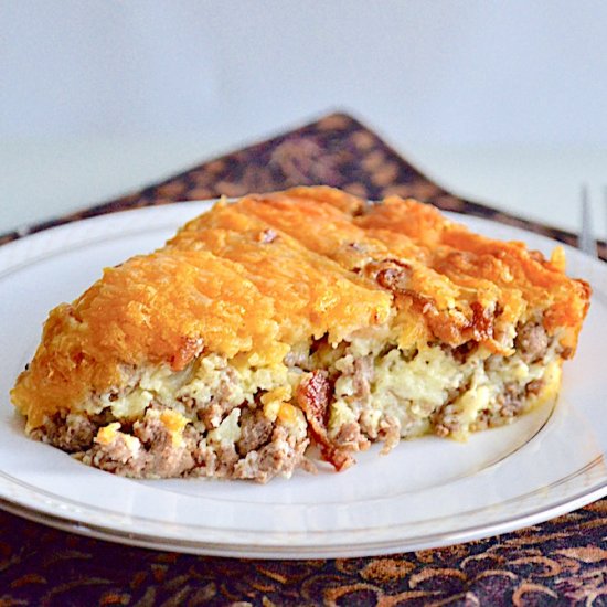 Bacon Cheeseburger Pie