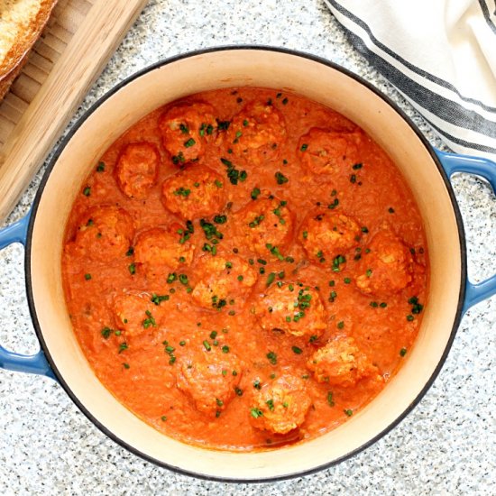 Parmesan Chicken Meatballs