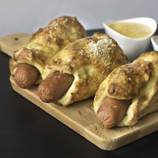 Vegan Soft Pretzel Dogs