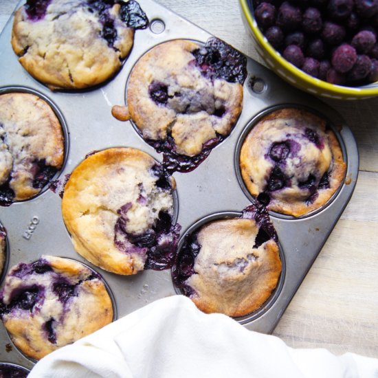 Easy Vegan Blueberry Muffins