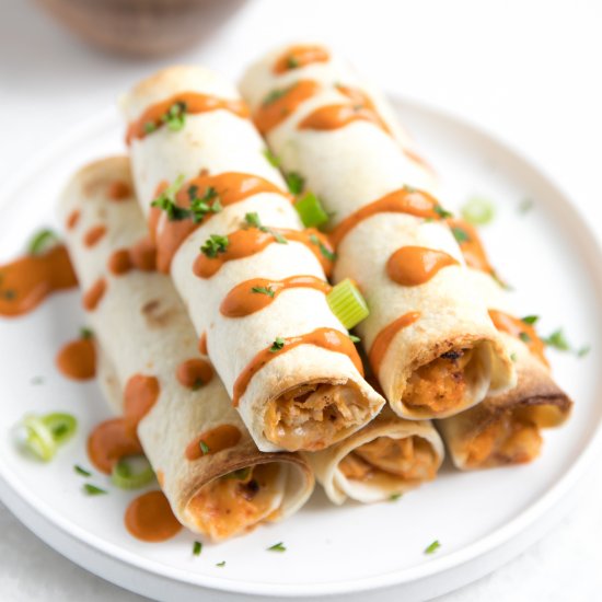 Buffalo Chicken+Cauliflower Taquito