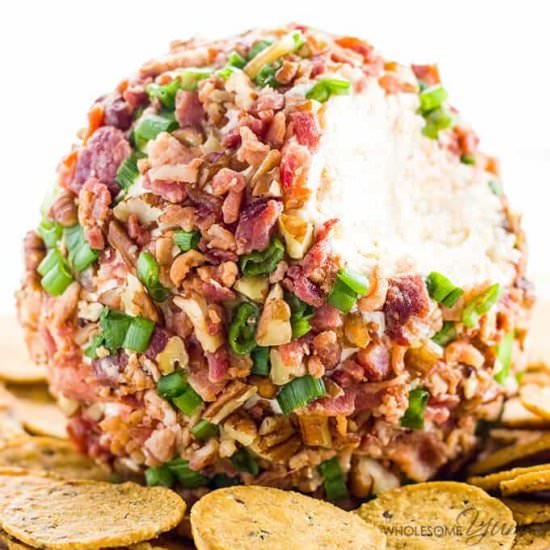 Easy Cheese Ball With Bacon (GF)