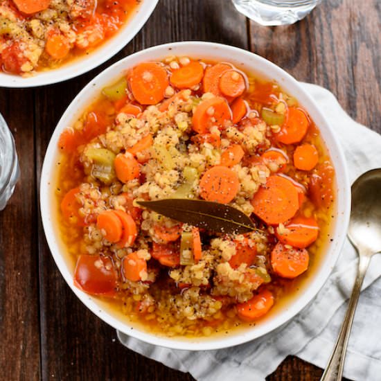 Spiced Tomato & Yellow Lentils