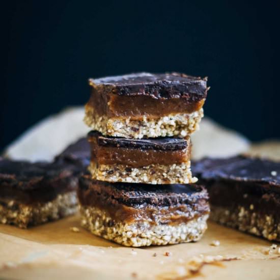 Raw Mocha Caramel Slice