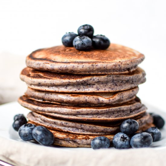 Lemon Poppy Seed Blueberry Pancakes