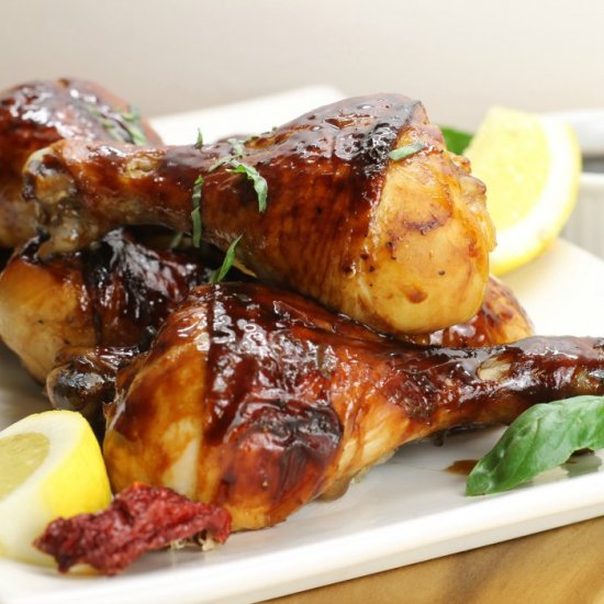 Maple & Balsamic Glazed Drumsticks