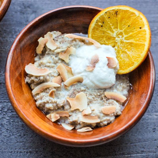 Slow Cooker Citrus Steel Cut Oats