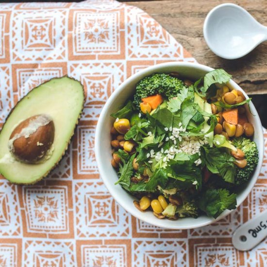 Asian Lentil & Noodle Salad