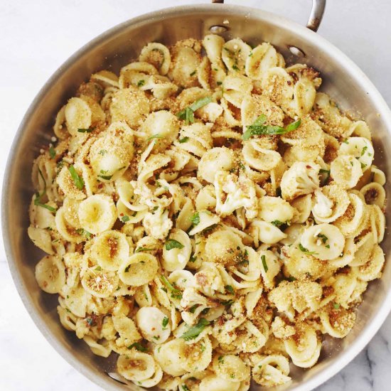 Orecchiette Pasta with Cauliflower