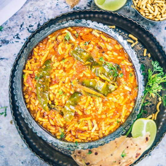 Rajasthani Sev tamatar Ki Sabzi