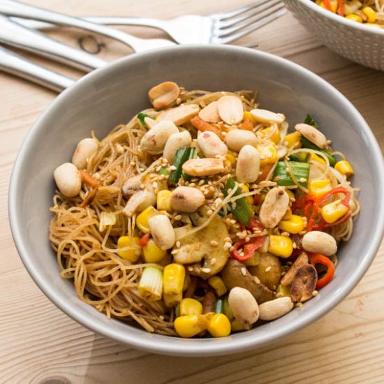 Vegetable Singapore Noodles