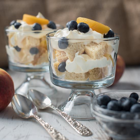 Peach Blueberry Trifle