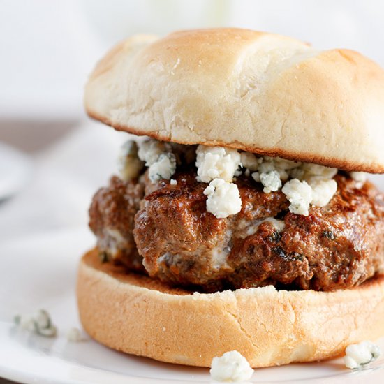 Blue Cheese Stuffed Burgers