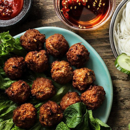 Lemongrass Meatballs (Larb Style)