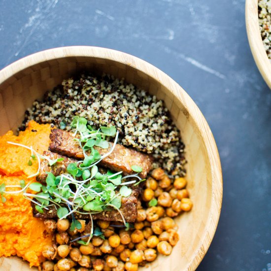 Sweet Potato Tempeh Soul Bowl