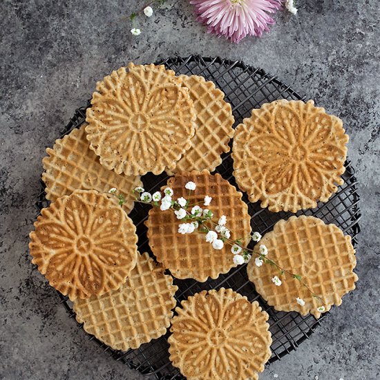 Vanilla Gluten-free Vegan Pizzelles