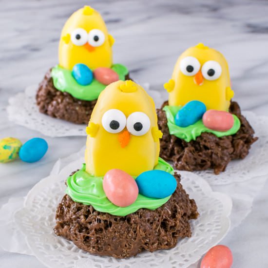 No Bake Easter Nest Cookies