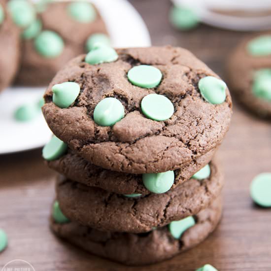 Chocolate Mint Chip Cookies