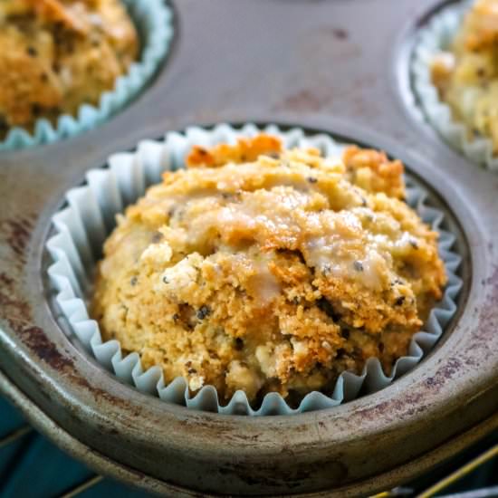 Easy Paleo Lemon Chia Seed Muffins