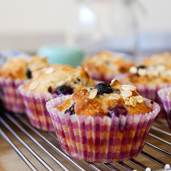 Very Easy Blueberry Muffins