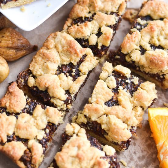 Fig and Orange Crumb Bars