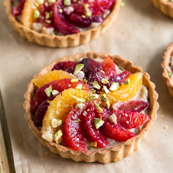 Blood Orange Earl Grey Tarts