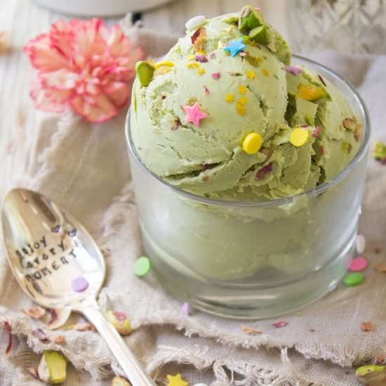 Matcha GreenTea Pistachio Ice Cream