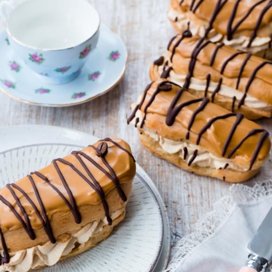 Salted Caramel Eclairs