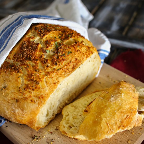 Crusty Italian Parmesan Bread