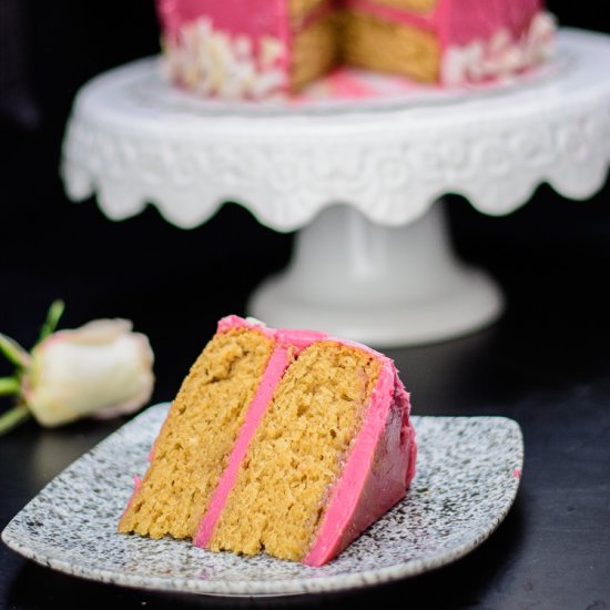 Hibiscus Frosted Earl Grey Cake