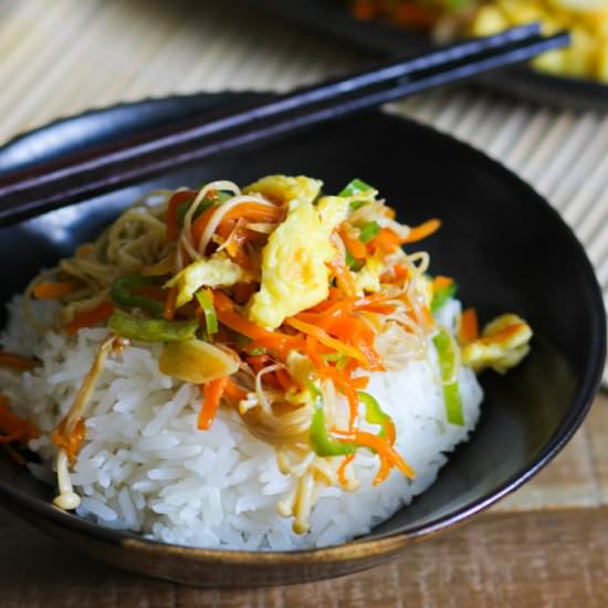 Scrambled Egg Vegetable Stir Fry