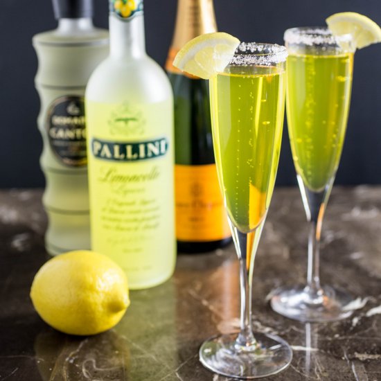 Gingered Limoncello Champagne