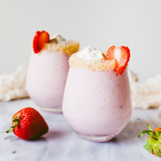 Grown Up Strawberry Milkshakes