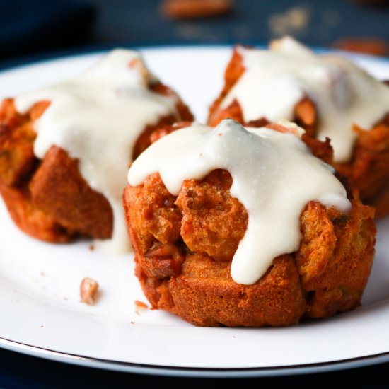 Mini Pumpkin Spice Bread Puddings