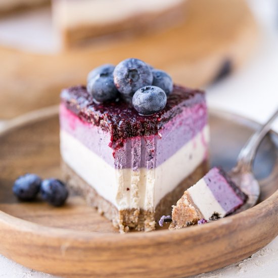 Layered Blueberry Cheesecake