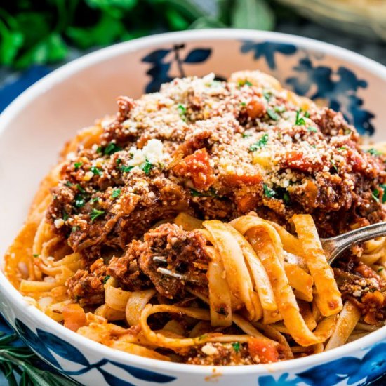 Braised Beef Ragu Fettuccini