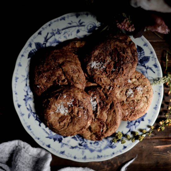 Brown Butter Hazelnut Cookies