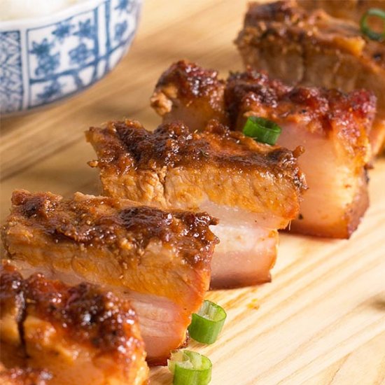 Spicy Asian-style BBQ Pork Belly