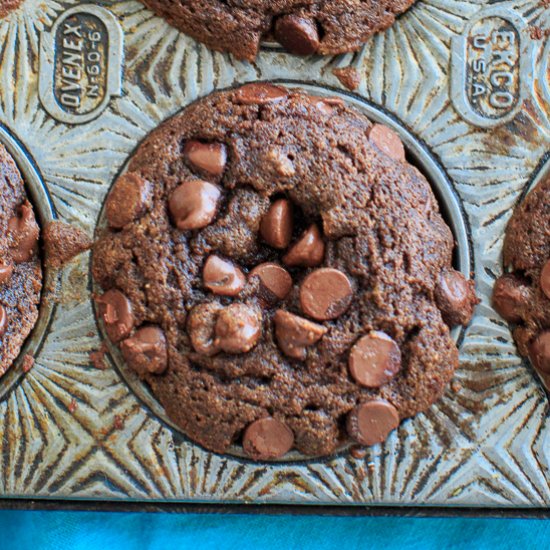 Double Choc. Coconut Flour Muffins