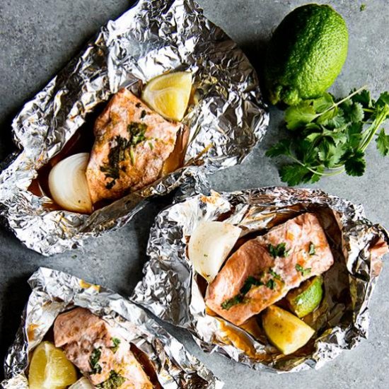 Sriracha Lime Salmon Packets