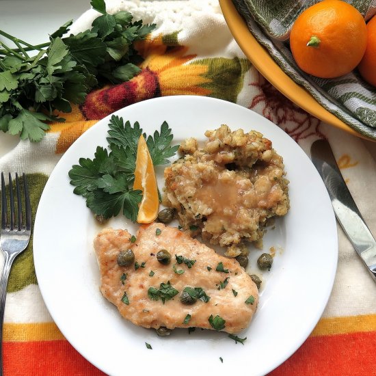 Meyer Lemon Chicken Piccata