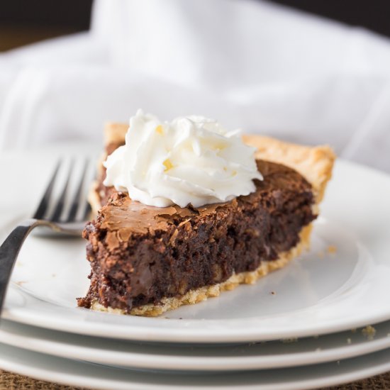 Chewy Chocolate Fudge Pie