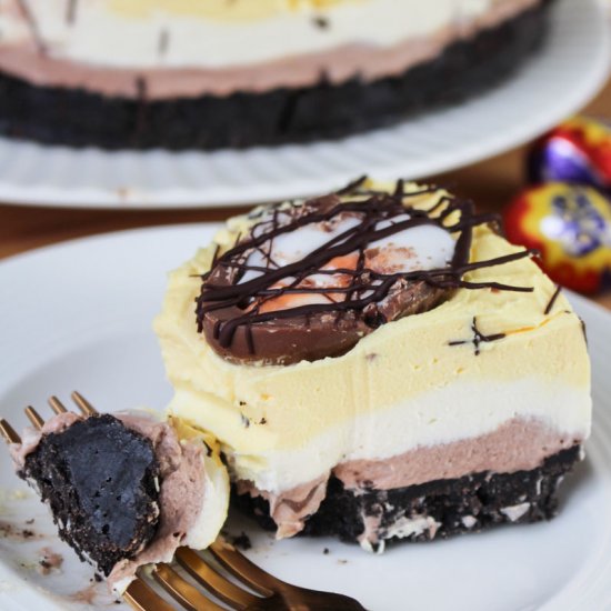 Creme Egg Cheesecake (No Bake)